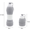 Silicone Folding Water Bottle – Portable Collapsible Sports Bottle for Travel & Outdoor Use