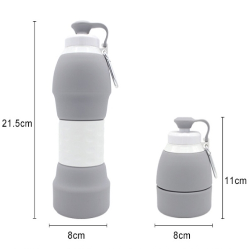 Silicone Folding Water Bottle – Portable Collapsible Sports Bottle for Travel & Outdoor Use