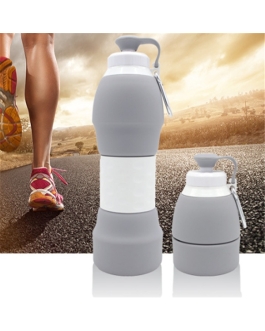 Silicone Folding Water Bottle – Portable Collapsible Sports Bottle for Travel & Outdoor Use