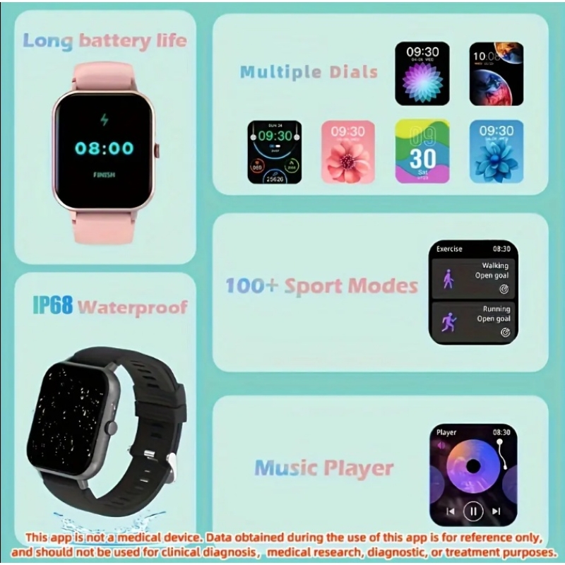 ZL54CJ Smartwatch – Bluetooth Call, Heart Rate & Fitness Tracker