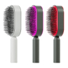 Self-Cleaning Hair Brush with One-Key Release & Scalp Massage