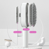 Self-Cleaning Hair Brush with One-Key Release & Scalp Massage