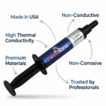 PolarTronix Premium Thermal Paste Made in USA 10 Gram for CPU GPU Laptop Xbox - Image 2