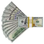 100 pcs Dollar Bills Prop Toys Money Bank Film Cash Paper $10,000 Movie - Image 2