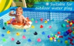 50pcs Rubber Ducks in Bulk,Assortment Duckies for Jeep Ducking Floater Bath Toys - Image 4