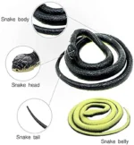 52 Fake Large Rubber Snake Realistic Lifelike Scare Prank Gag Gift Joke Kid Toy″ - Image 2