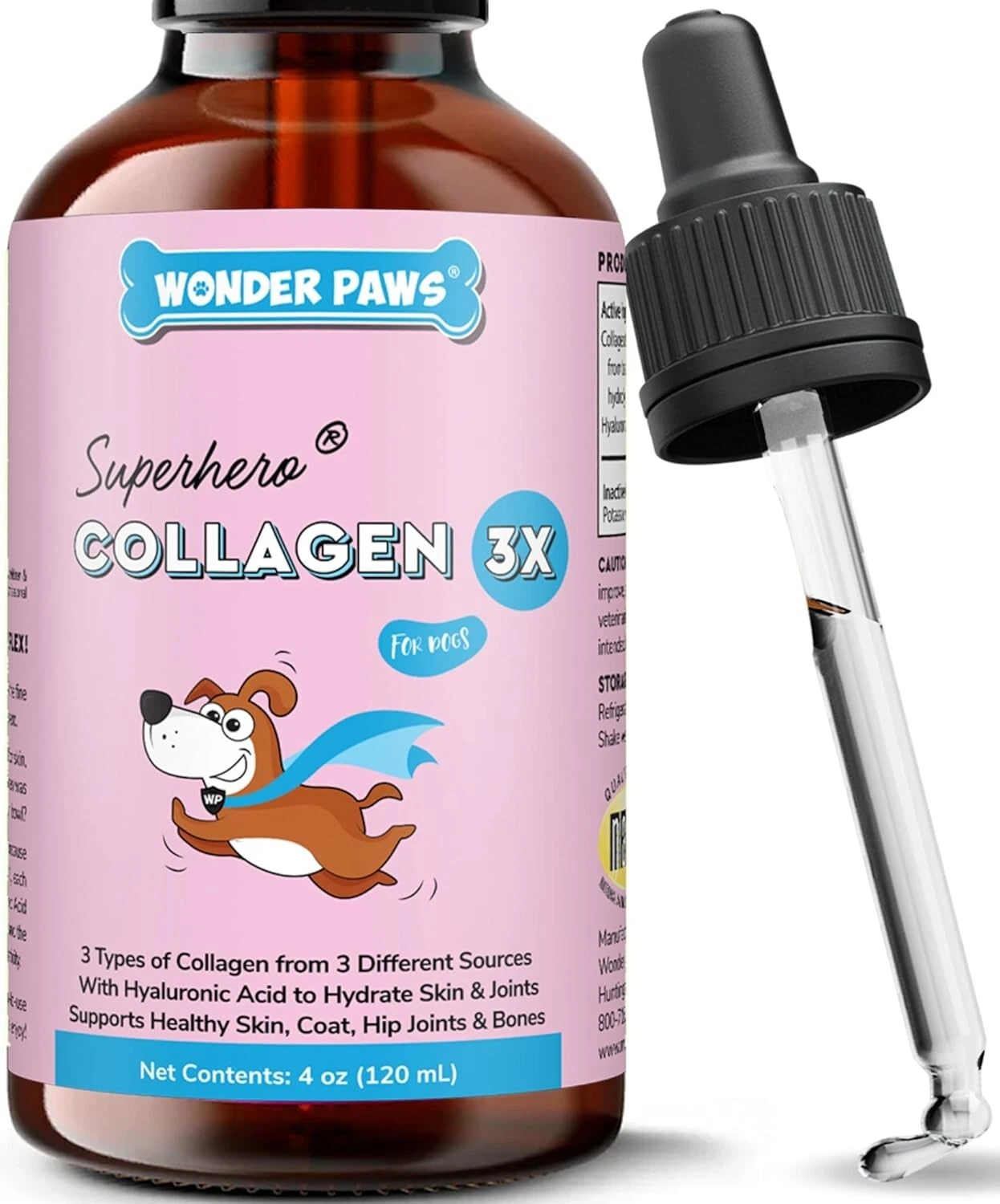 5 Premium Collagen for Dogs – Liquid Collagen for Dogs with Hyaluronic Acid - 4 oz - Image 1