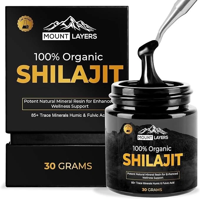 50 Organic Himalayan Shilajit Resin 30g Fulvic Acid 85+ Minerals 60 Servings - Image 1