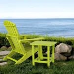 Aoodor Adirondack Side Table HDPE End Table Rectangular Outdoor for Patio Garden - Image 3