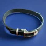 Boutique Collection Dog Collar 9” Black Band Rhinestones Buckle Pet Luxury New