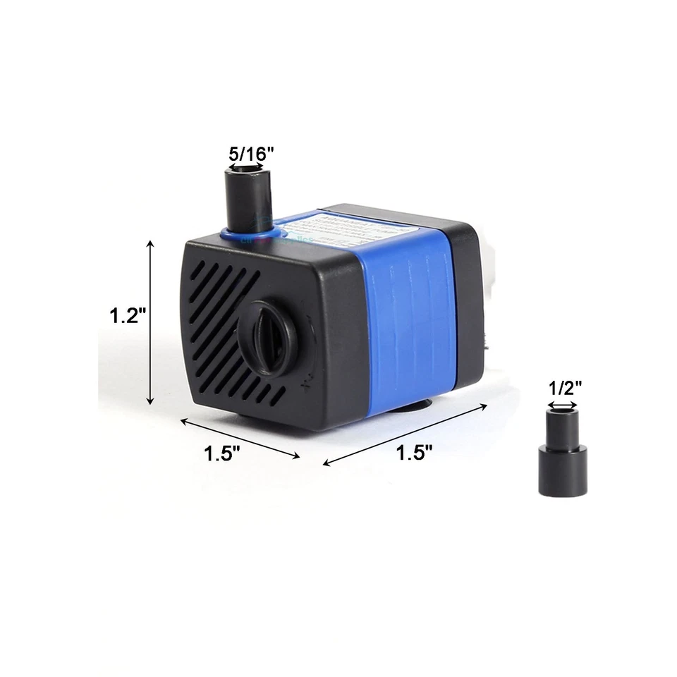 95 Aquarium Water Pump Submersible Fountain Pond Pump Hydroponics - Image 1